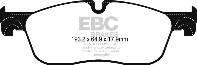 EBC 2017+ Jaguar F-Pace Ultimax2 Front Brake Pads