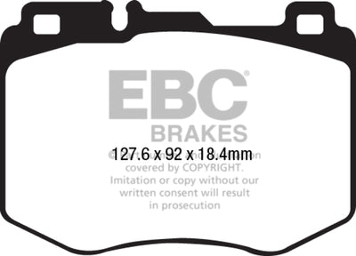EBC 2016+ Mercedes-Benz GLC300 2.0L Turbo Ultimax2 Front Brake Pads