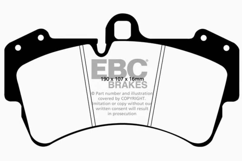 EBC 11-15 Audi Q7 3.0 Supercharged Ultimax2 Front Brake Pads
