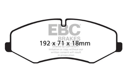 EBC 10-14 Land Rover LR4 5 Ultimax2 Front Brake Pads
