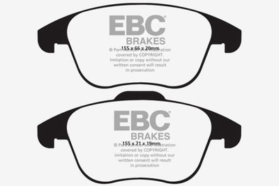 EBC 15 and up Audi Q3 2.0 Turbo Ultimax2 Front Brake Pads